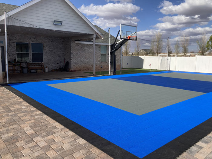 outdoor basketball court tile